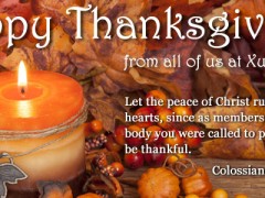 A Thanksgiving message for each of our authors and all those who are part of our Xulon Press family A Thanksgiving message for each of our authors and all those who are part of our Xulon Press family